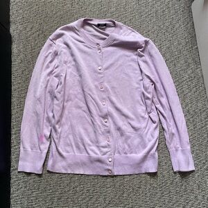 J. Crew Purple Cardigan Sweater Soft Knit
